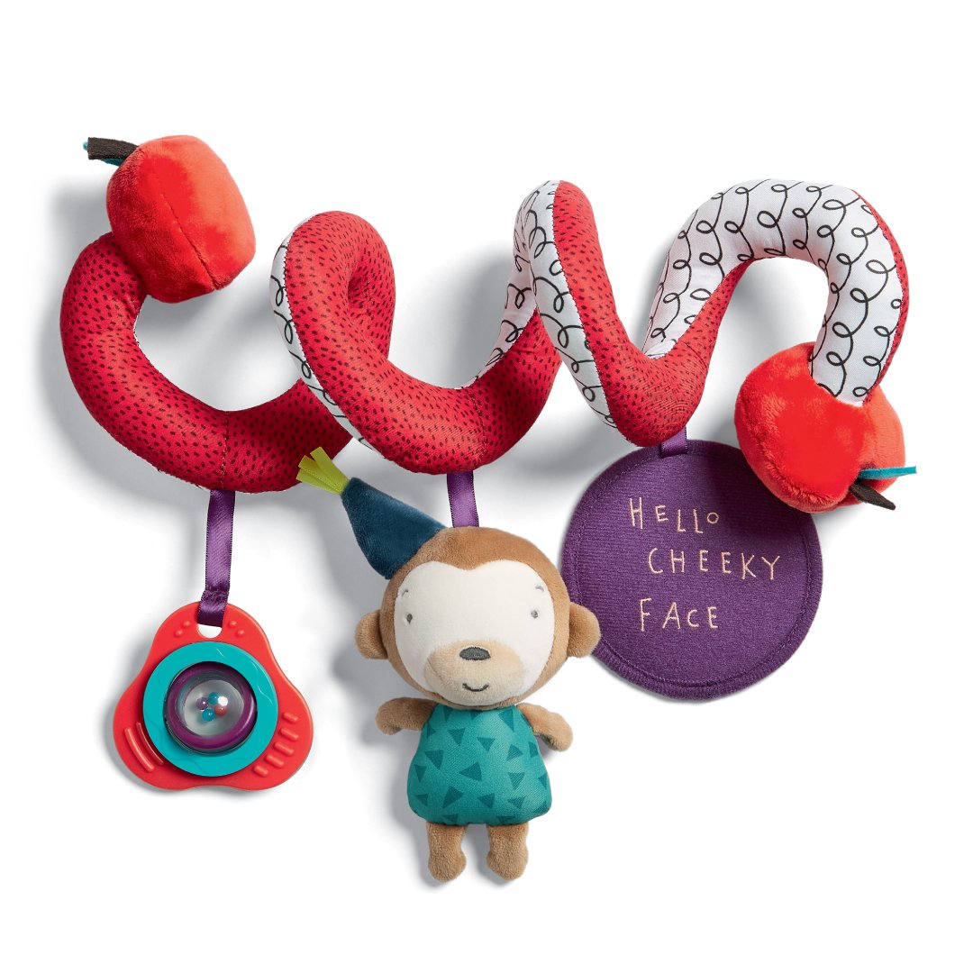 Mamas & Papas Travel Toy - Spiral Cheeky Faces